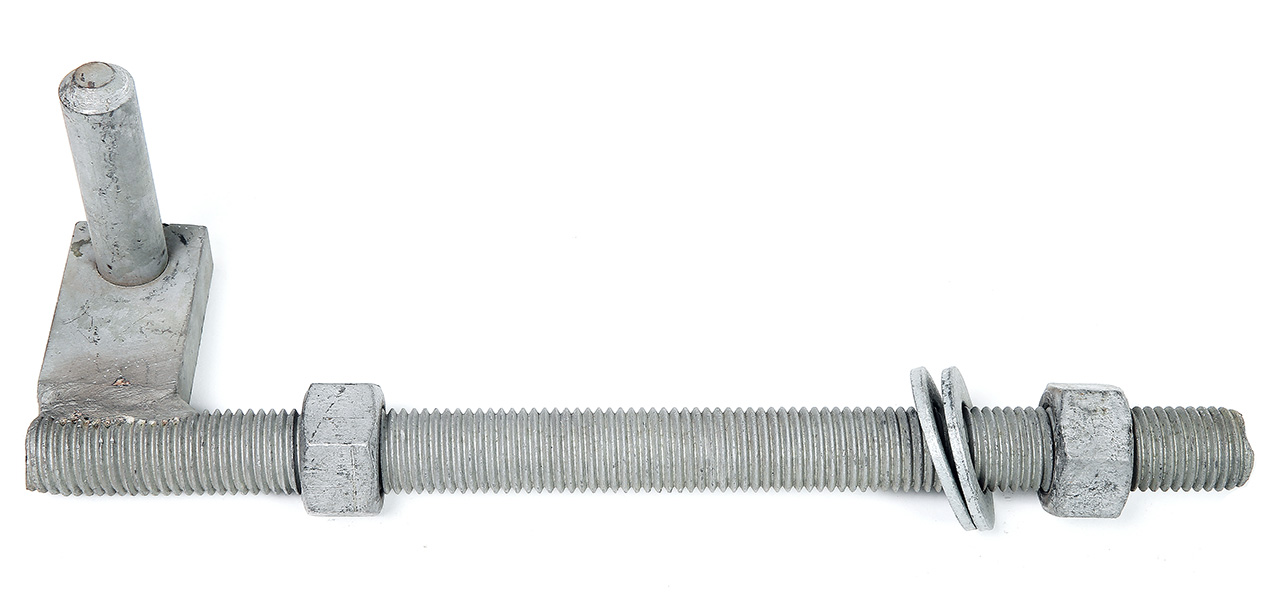 Gångjärn, villa/industri-grind 180° M24x300x75